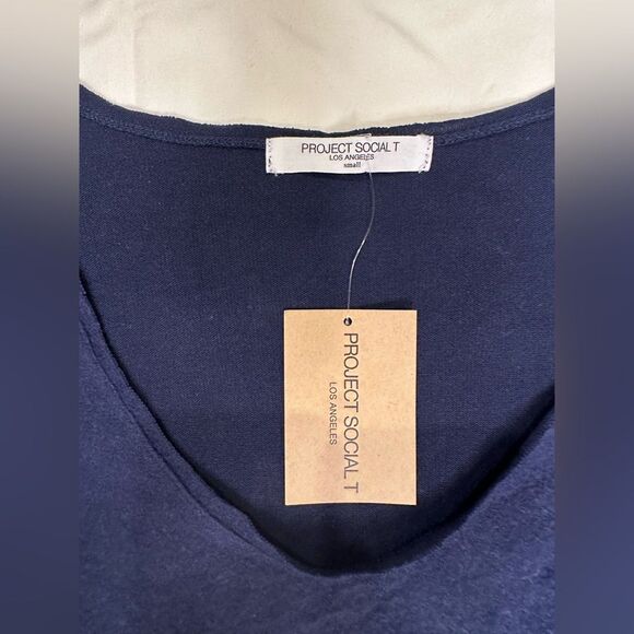 Project Social T Canyon Cozy Long Sleeve Top Pullover Modal V-Neck Sweater Small - Picture 6 of 13